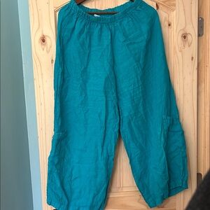 Bryn Walker XL linen lantern pocket barrel pants